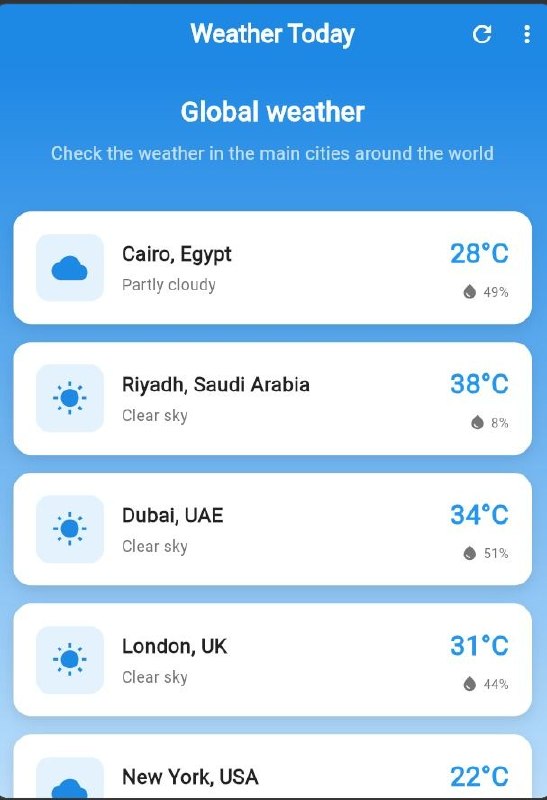 Weather App UI